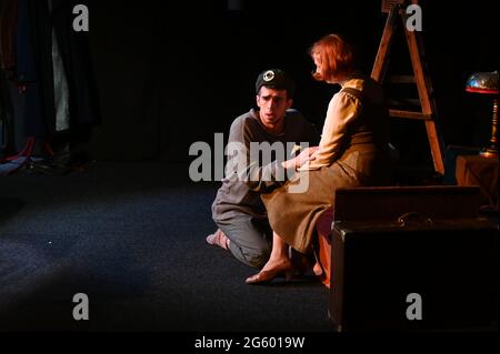 KHARKIV, UKRAINE - JUNE 27, 2021: Theatre Post Scriptum. The Night of the Gelver Stock Photo