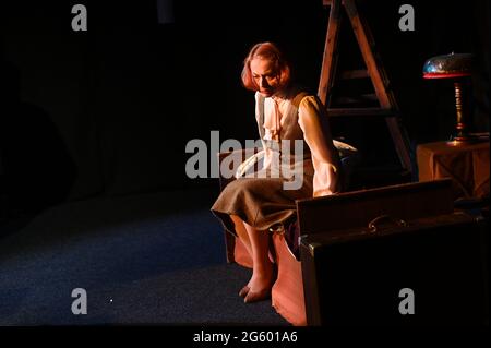 KHARKIV, UKRAINE - JUNE 27, 2021: Theatre Post Scriptum. The Night of the Gelver Stock Photo