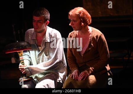 KHARKIV, UKRAINE - JUNE 27, 2021: Theatre Post Scriptum. The Night of the Gelver Stock Photo