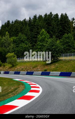 Spielberg, Austria. 01st July, 2021. Track illustration during the Formula 1 Grosser Preis Von Osterreich 2021, 2021 Austrian Grand Prix, 9th round of the 2021 FIA Formula One World Championship from July 2 to 4, 2021 on the Red Bull Ring, in Spielberg, Austria - Photo Florent Gooden/DPPI Credit: DPPI Media/Alamy Live News Stock Photo