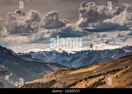 San Juan Mountains, from Windy Point Overlook, Rio Grande National Forest, Silver Thread Scenic Route Byway near Lake City, Colorado, USA Stock Photo