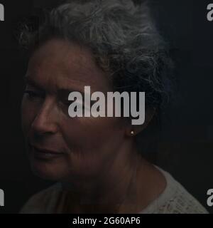 portrait of a middle-aged woman Stock Photo