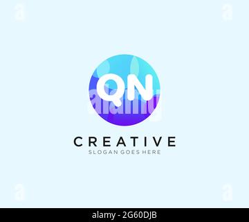QN Q N Pixel Letter Logo with Digital Shattered Black Squares. Creative ...