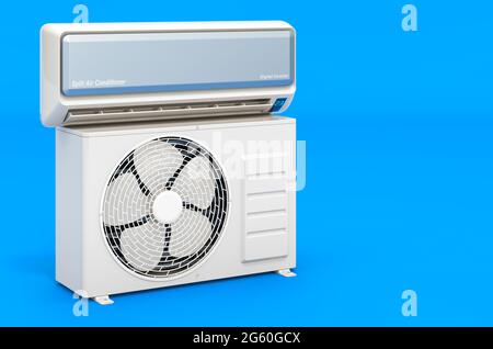 3D rendering of air conditioning unit on white Stock Photo - Alamy