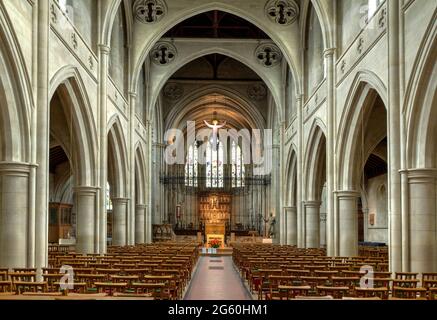 Interior of St Matthews Church, Northampton UK: built in 1893 as a memorial to Pickering Phipps, head of the local Phipps Brewery. Stock Photo