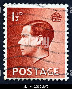 UNITED KINGDOM - CIRCA 1936: A stamp printed in United Kingdom shows King Edward VIII, circa 1936. Stock Photo