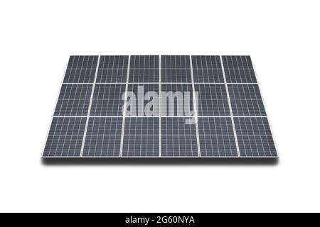 Solar panels isolated on white background Stock Photo
