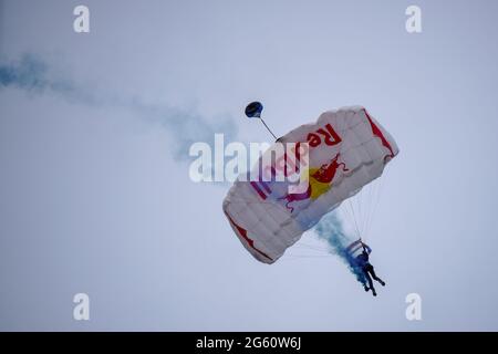 Red Bull Ring, Spielberg, Austria, 02 Jul 2021, Red Bull show during Formula 1 BWT Grosser Preis Von Osterreich 2021 - Austrian Grand Prix, Formula 1 Championship - Photo Alessio Morgese / LM Stock Photo