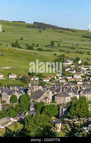 France, Cantal, Allanche, regional natural park volcanoes of Auvergne (Parc naturel régional des Volcans d'Auvergne) Stock Photo