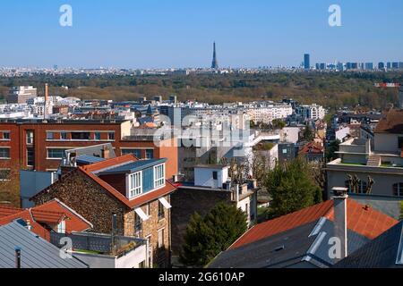 France, Paris, panorama from the terrace of Samaritaine department store  cafe (archives picture taken before store closes Stock Photo - Alamy