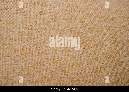Beige fabric texture background, closeup. Top view. Stock Photo