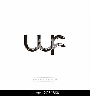 Initial Letter Split Lowercase Modern Monogram linked outline rounded logo isolated on white background Stock Vector