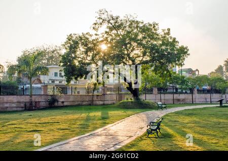 seven wonders park at kota rajasthan india Stock Photo