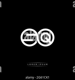 initial letter linked circle capital monogram logo modern template gold color version isolated on black background Stock Vector