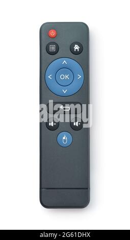 Top view of universal wireless air mouse remote isolated on white Stock Photo