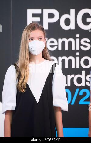 Barcelona, Madrid, Spain. 1st July, 2021. Princess Sofia attends Award Ceremony of the '2020 and 2021 Princess of Girona Foundation Awards' at Caixaforum on July 1, 2021 in Barcelona, Spain Credit: Jack Abuin/ZUMA Wire/Alamy Live News Stock Photo