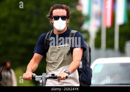 Spielberg, Osterreich. 01st July, 2021. #14 Fernando Alonso, Alpine. Formula 1 World championship 2021, Austrian GP 1st July 2021Photo Federico Basile/Insidefoto Credit: insidefoto srl/Alamy Live News Stock Photo