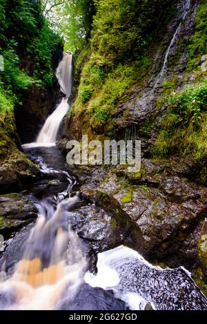 Ess na Larach in Glenariff National Forest Park Stock Photo