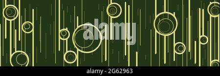Abstract green background with yellow lines - Vector illustration Stock Vector