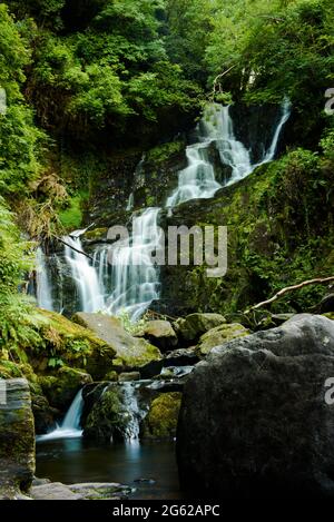 Torc waterfall in Killarney National Park Stock Photo