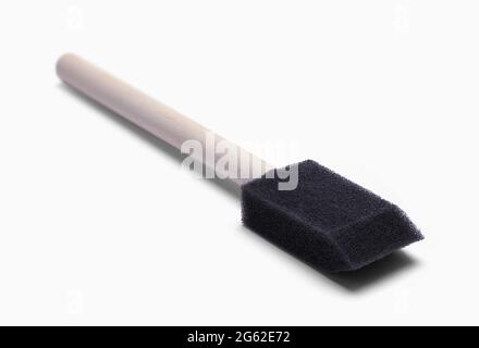 Sponge Foam Brush Cut Out On White. Stock Photo