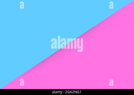 Template Triangle Blue and Pink with Diagonal Soft shadow for part or element design Stock Vector
