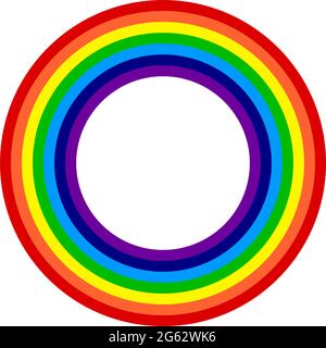 7 stripes colorful, multicolor rainbow spectrum element – stock vector illustration, clip-art graphics Stock Vector