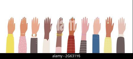 Hands up Stock Vector