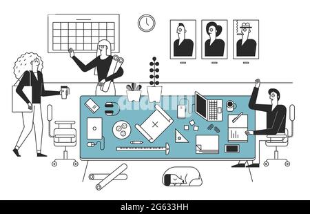office colleague Stock Vector