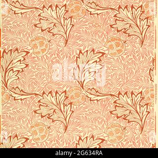 William Morris, Apple, wallpaper pattern, 1877 Stock Photo