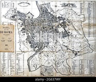 Map of the ancient Rome Stock Photo - Alamy