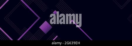 Abstract background with rectangles and squares on a dark background - Vector illustration Stock Vector