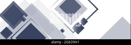 Abstract background with rectangles and squares on a white background - Vector illustration Stock Vector