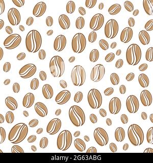 coffee bean seamless  icon vector illustration template Stock Vector