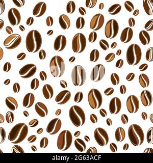coffee bean seamless  icon vector illustration template Stock Vector
