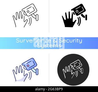 Motion detection camera icon Stock Vector