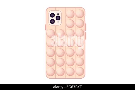 Phone case design. New trend.Antistress sensory  Stock Vector