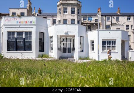 Front view of  Neon Ballroom (formerly Club Caprice) in Margate Kent England UK Stock Photo