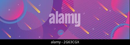 Abstract purple - red background, many different elements - Vector illustration Stock Vector