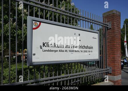 Vivantes Klinikum im Friedrichshain (Vivantes Clinic in Friedrichshain) Stock Photo