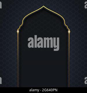 Islamic arabesque with luxury theme editable vector image Stock Vector