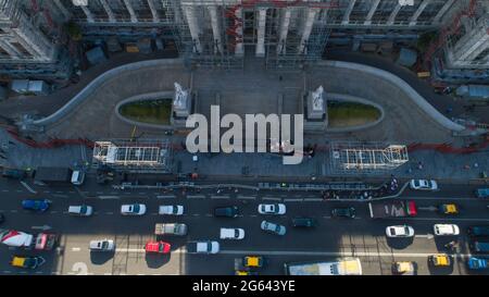 Aerial view of the Argentine National Congress. Buenos Aires Stock Photo