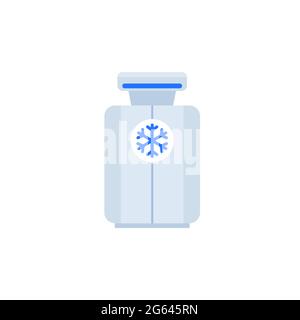 cryotherapy or cryosauna vector icon on white Stock Vector