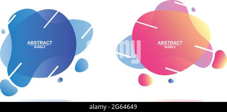 Abstract bubble design in gradient Stock Vector