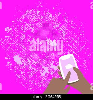 Asymmetrical unequal shaped form format of colourful thing object. Unsymmetrical uneven pattern outline multicoloured design. Illustration of abstract Stock Vector