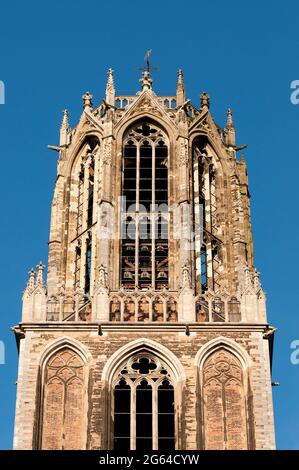 Top of the Domtoren (St Martin's Cathedral bell tower, 112 m, the highest in the Netherlands), Utrecht, Netherlands Stock Photo
