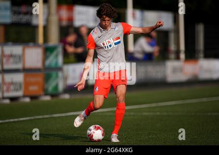 NUENEN, NETHERLANDS - JULY 2: David Janssen of FC Eindhoven during the Club Friendly match between Nuenen and FC Eindhoven at RKSV Nuenen on July 2, 2021 in Nuenen, Netherlands (Photo by Joris Verwijst/Orange Pictures) Stock Photo