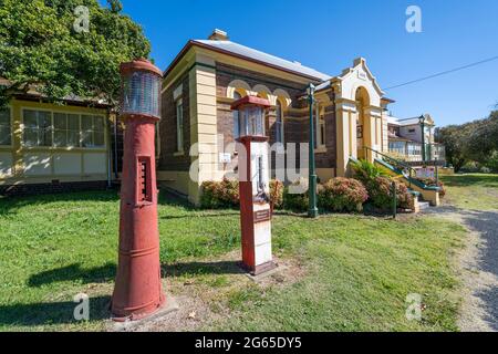 Front entrance to the Land of the Beardies History House Museum, located in Old Glen Innes Hospital building, Glen Innes NSW Australia Stock Photo