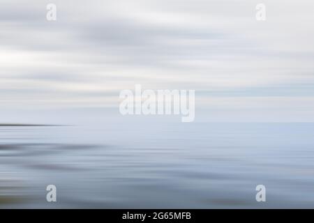 Nature background. Abstract seascape in motion blur. Stock Photo