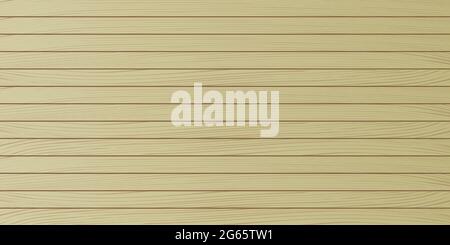 Wooden plank sheathing, realistic vector background. Stock Vector